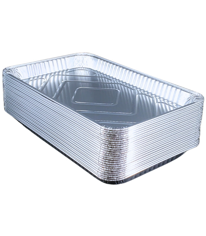 Full Size Shallow Heavy Duty Aluminum Steam Pans 50 Per Case