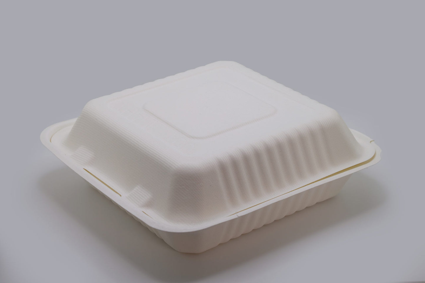 9" x 9" Bagasse Hinged Container 200/cs
