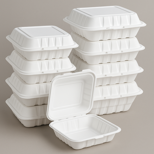 9x9x3 MFPP Hinged Lid Containers 150/cs