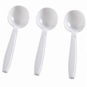 Maple Heavy Duty White Plastic Spoon 1000/cs