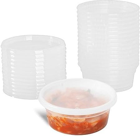 8 oz. Deli Containers with Lids – 240/cs