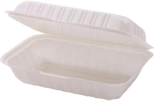 9x6x2.7 MFPP Hinged Lid Containers 150/cs
